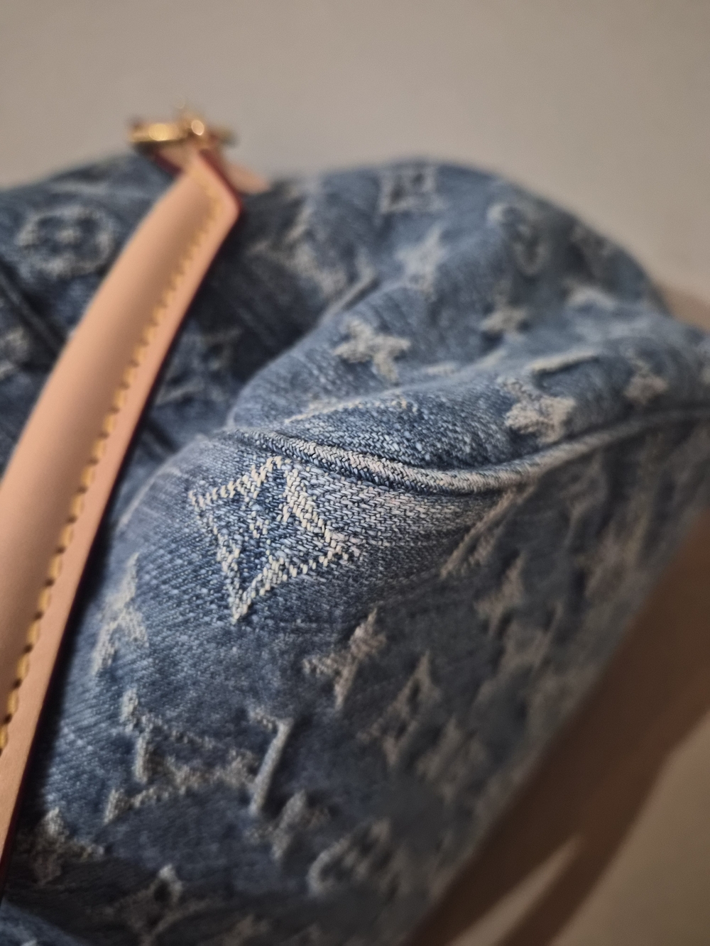 Louis Vuitton Blue Denim Monogram Speedy Bandoulière - Picture 8 of 10